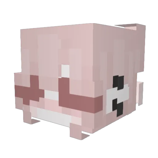 kwfu Minecraft avatar head, 3D render