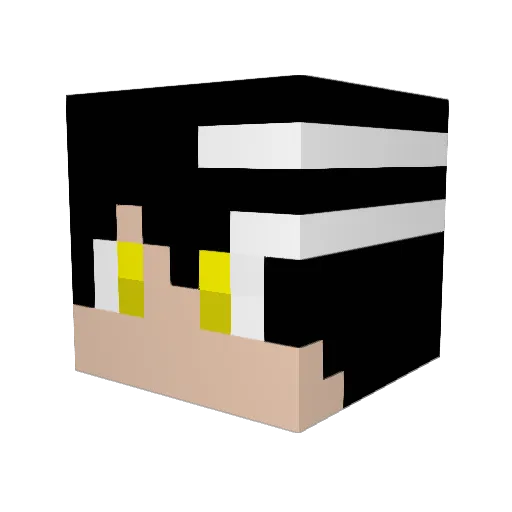kwgke1 Minecraft avatar head, 3D render