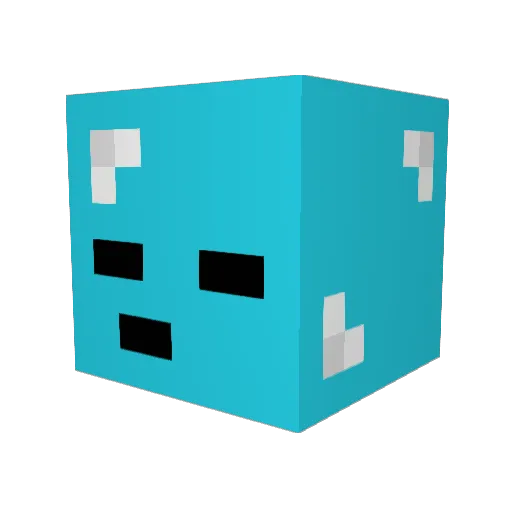 kwhdrive Minecraft avatar head, 3D render