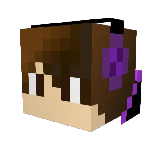 kwholey Minecraft avatar head, 3D render