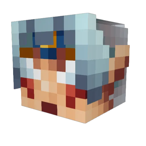 kwijibo418 Minecraft avatar head, 3D render