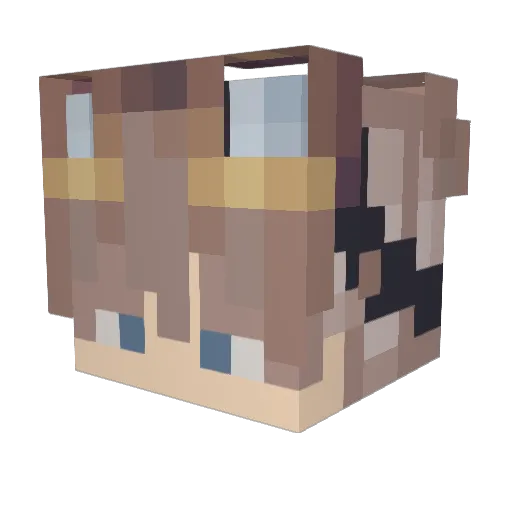 kwijt Minecraft avatar head, 3D render