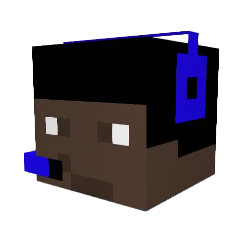 kwikfit13 Minecraft avatar head, 3D render
