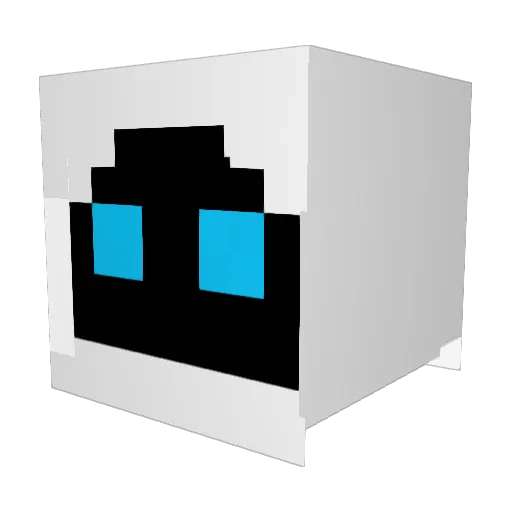 kwikmick Minecraft avatar head, 3D render