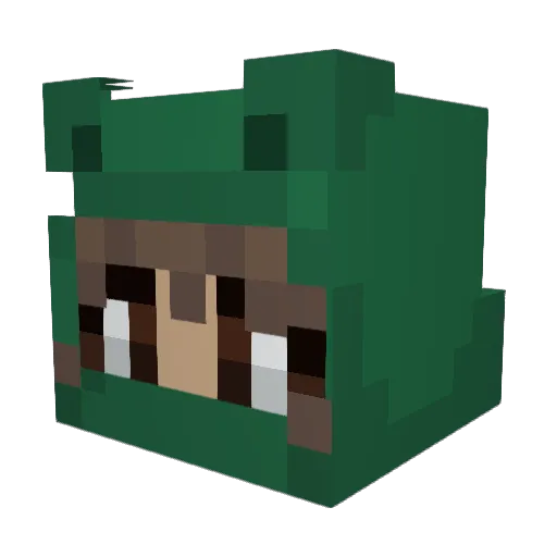 kwisp423 Minecraft avatar head, 3D render