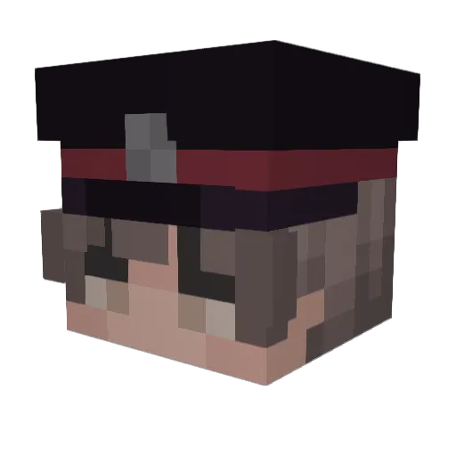 kwitterbee Minecraft avatar head, 3D render