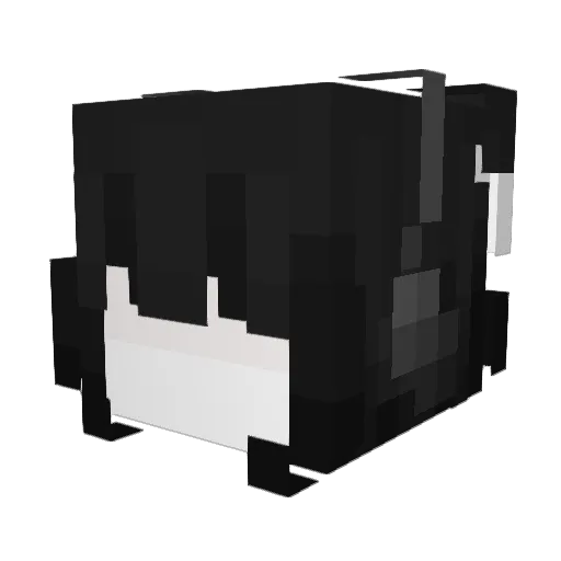 kwluv Minecraft avatar head, 3D render