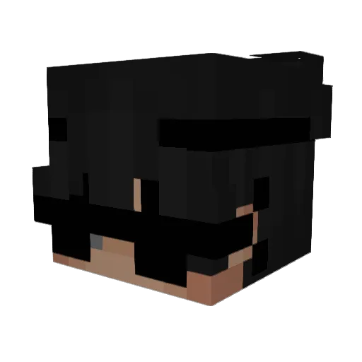 kwrvl Minecraft avatar head, 3D render