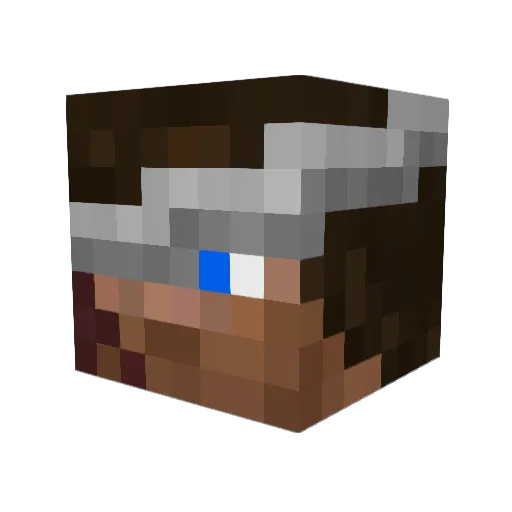 kws2 Minecraft avatar head, 3D render