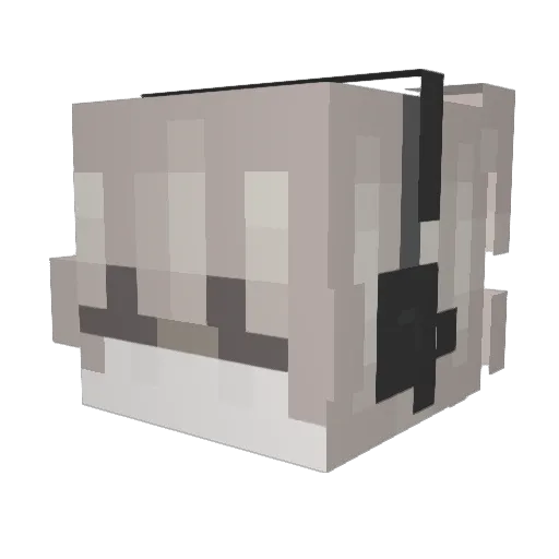 kwsys Minecraft avatar head, 3D render