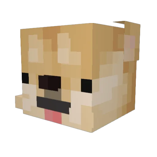 kwt_23_ Minecraft avatar head, 3D render