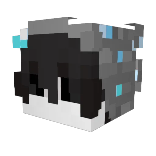 kwtr Minecraft avatar head, 3D render