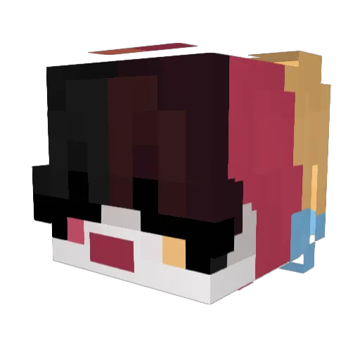 kwumiio Minecraft avatar head, 3D render