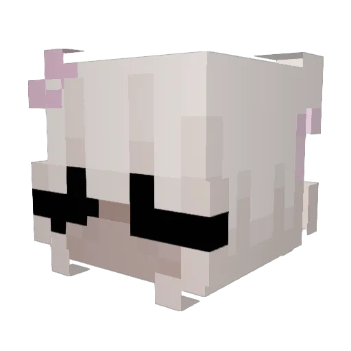 kxaya Minecraft avatar head, 3D render