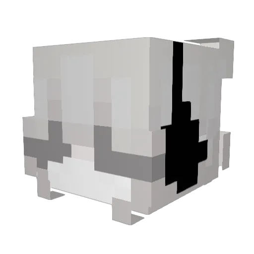 kxayo Minecraft avatar head, 3D render