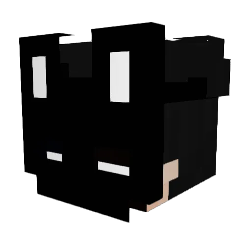 kxda_xqh Minecraft avatar head, 3D render