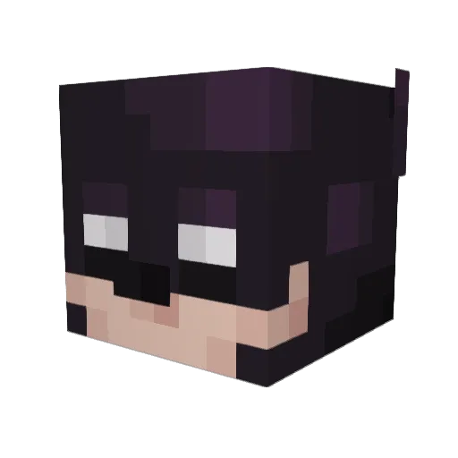 kxdecutta Minecraft avatar head, 3D render