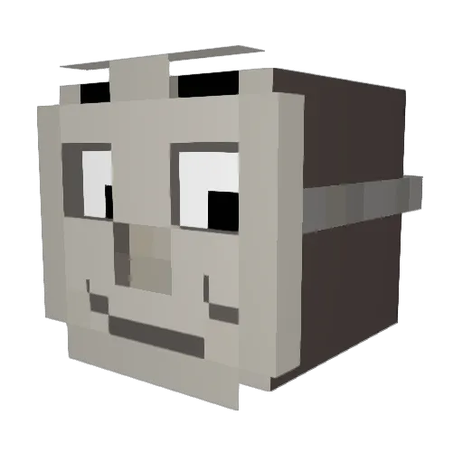 kxdofuturo Minecraft avatar head, 3D render