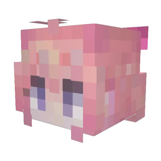 kxi7 Minecraft avatar head, 3D render