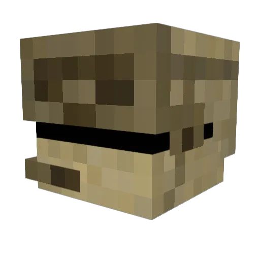 kxiing Minecraft avatar head, 3D render