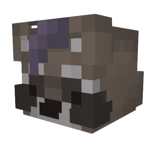 kxili Minecraft avatar head, 3D render