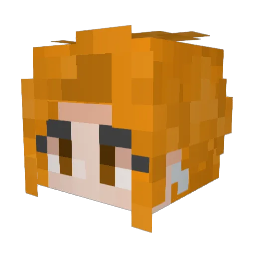 kxirax Minecraft avatar head, 3D render