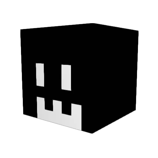 kxjuh Minecraft avatar head, 3D render