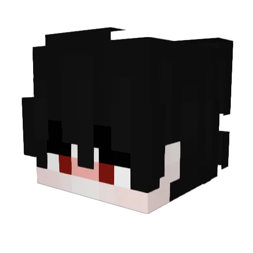 kxkx Minecraft avatar head, 3D render