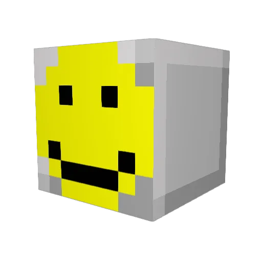 kxlsx Minecraft avatar head, 3D render