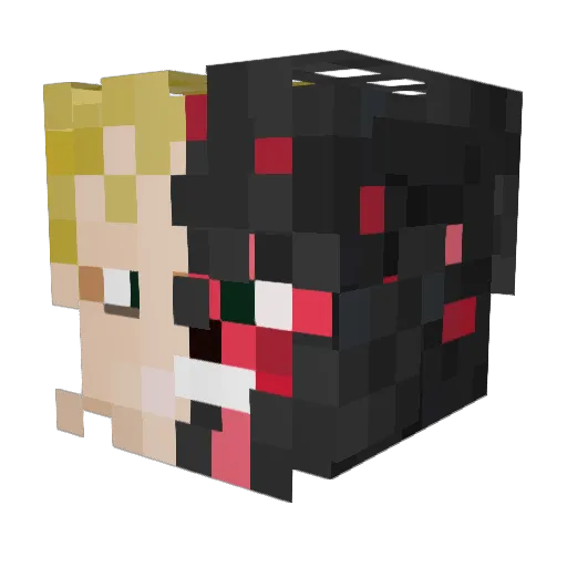 kxmirk Minecraft avatar head, 3D render