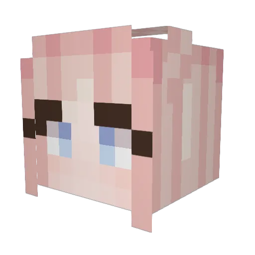kxmpfflieger Minecraft avatar head, 3D render