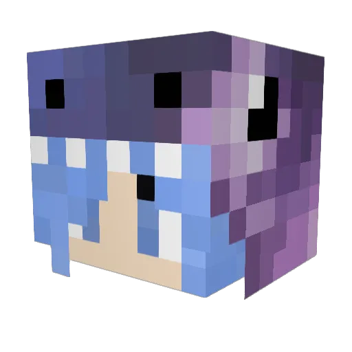 kxmptnz Minecraft avatar head, 3D render