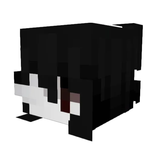 kxn1a Minecraft avatar head, 3D render