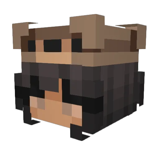 kxndii Minecraft avatar head, 3D render