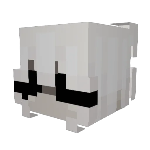 kxndraa Minecraft avatar head, 3D render