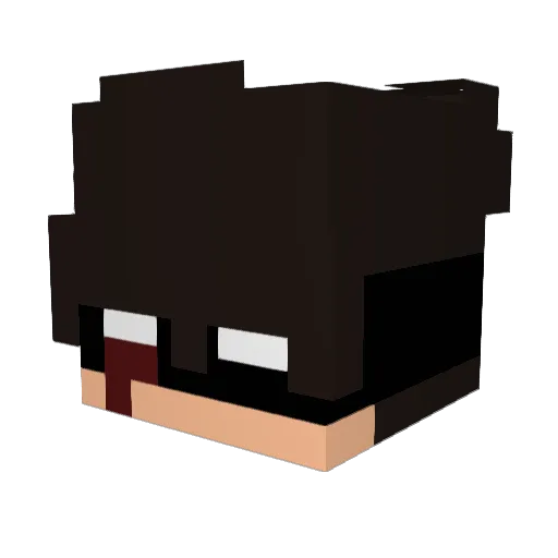 kxnnxn Minecraft avatar head, 3D render