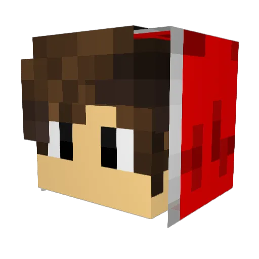 kxstro Minecraft avatar head, 3D render