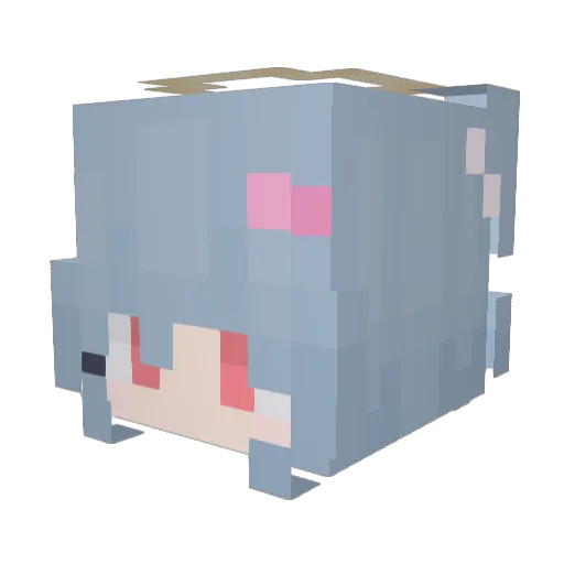 kxsu Minecraft avatar head, 3D render