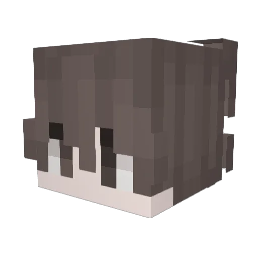 kxxl Minecraft avatar head, 3D render
