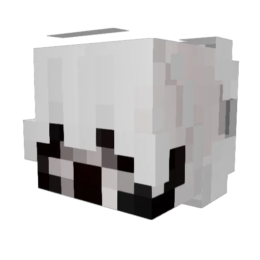 kxxzr Minecraft avatar head, 3D render