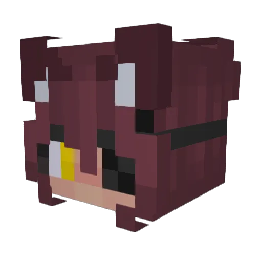 kxyan_ Minecraft avatar head, 3D render