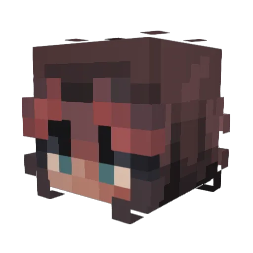 kxyleeee Minecraft avatar head, 3D render