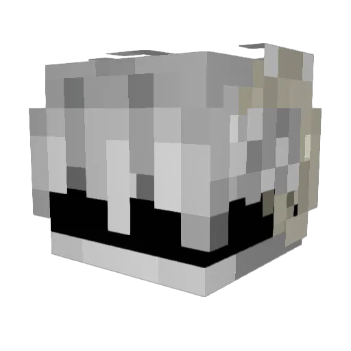 kxyvn Minecraft avatar head, 3D render