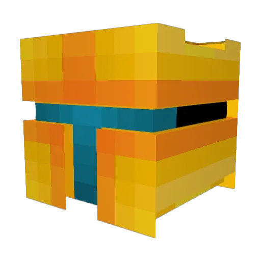 kxzaky Minecraft avatar head, 3D render