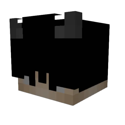 kxzari Minecraft avatar head, 3D render