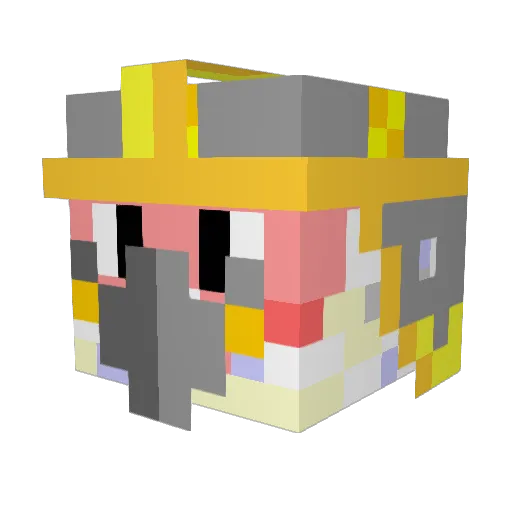 ky3351 Minecraft avatar head, 3D render