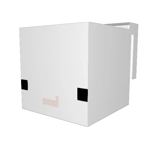ky4shh Minecraft avatar head, 3D render