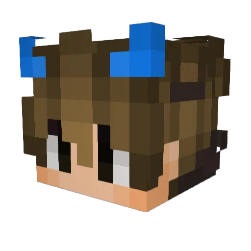 ky6215 Minecraft avatar head, 3D render