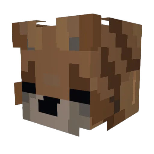 kyR0lap1k Minecraft avatar head, 3D render