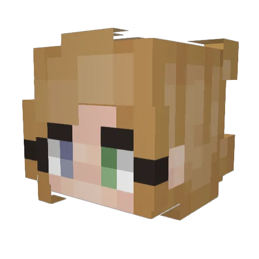 kyWee Minecraft avatar head, 3D render